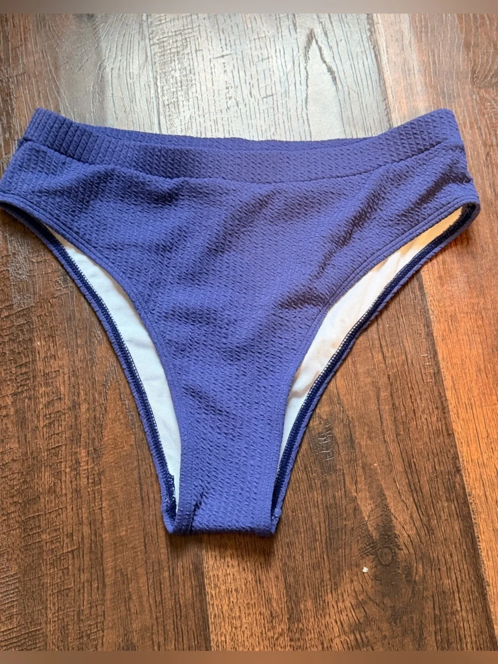 Set of 4 Bikini Bottoms - Black, White, Teal Leaf, Purple